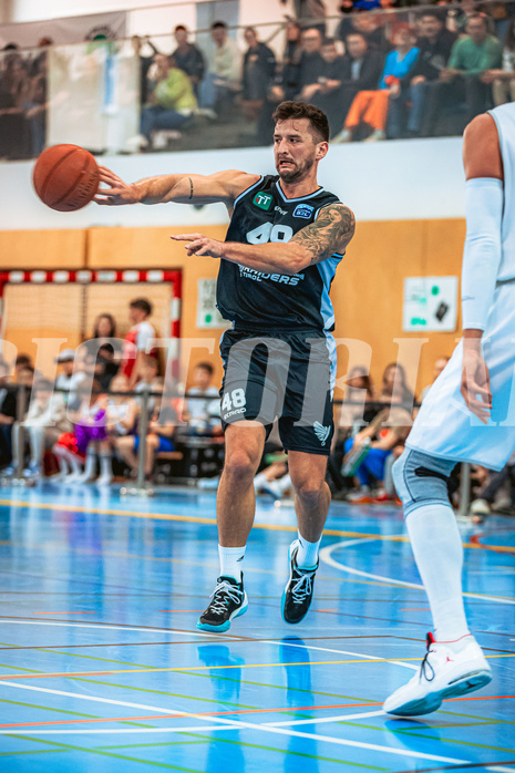 Basketball, Basketball Zweite Liga 2022/23 Playoff, Viertelfinale Spiel 2, Union Deutsch Wagram, Raiders Tirol, Timur Bas (48)
