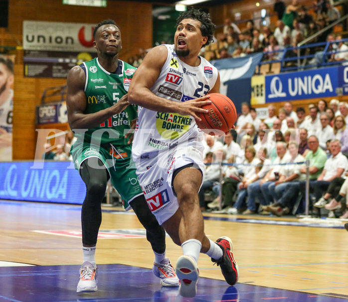 Basketball Superliga 2022/23, Playoff,  Viertelfinale Spiel 1 Gmunden Swans vs. Kapfenberg Bulls