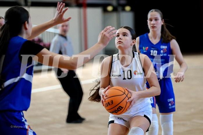 02.03.2025 Österreichischer Basketballverband 2024/25, SLWU16 Basket Flames UNION vs. DBB  Basketgirls Wels