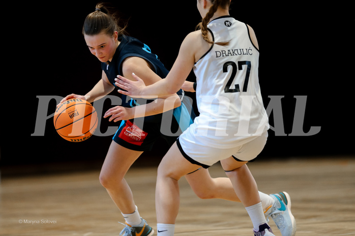 15.02.2025 Österreichischer Basketballverband 2024/25, SLWU19, Basket Flames UNION vs. Vienna Timberwolves