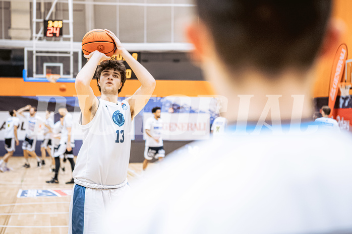 Basketball, Basketball Austria Cup 2022/23, Viertelfinale, Vienna Timberwolves, Gmunden Swans, Luka Damjanac (13)