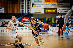 Basketball, Basketball Austria Cup 2022/23, Halbfinale 1, Oberwart Gunners, Gmunden Swans, Lukas Schartmüller (11)