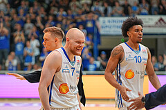 Basketball, Basketball Superliga 2024/25, Playoffs, Finale Spiel 1, Oberwart Gunners vs. BBC Nord Dragonz
