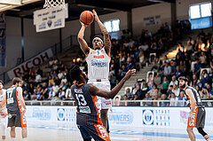 Basketball, Basketball Superliga 2022/23, Viertelfinale Spiel 1, Oberwart Gunners, Klosterneuburg Dukes, Joshua Nurse (13), Rob Howard (5)