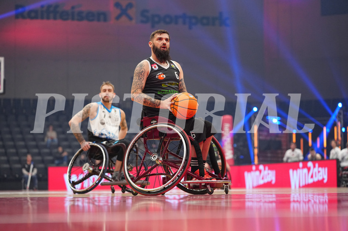 Basketball Austria Cup 2025, Final Four, Rollstuhl BB Cup Finale,  Flinkstones Graz vs Sitting Bulls Klosterneuburg


