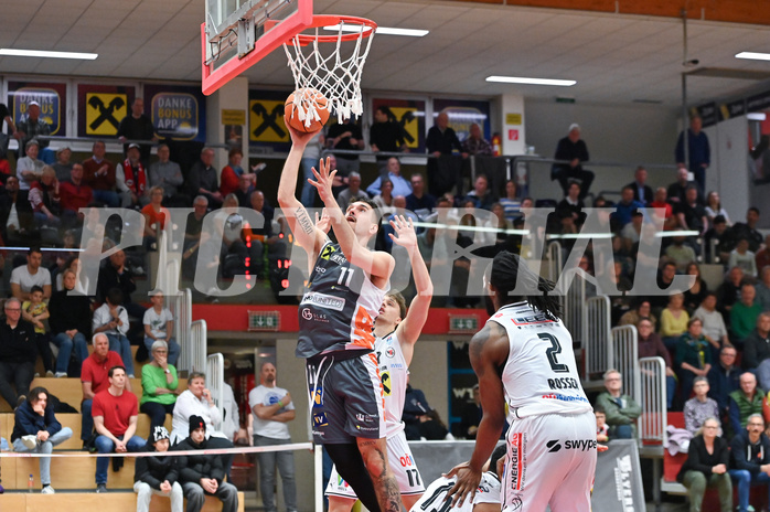 Basketball, Superliga 2024/25, Plazierungsrunde 7.Runde, Flyers Wels vs. Klosterneuburg Dukes,