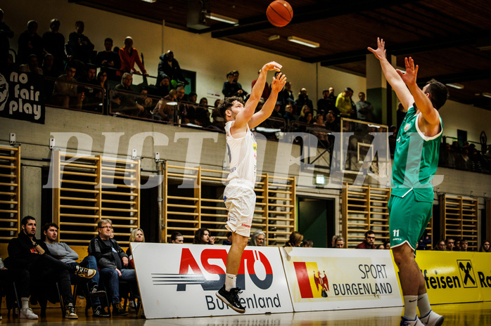 Basketball, Basketball Zweite Liga 2022/23, Grunddurchgang 12.Runde, Mattersburg Rocks, KOS Celovec, Paul Radakovics (19)