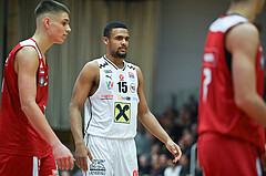 Basketball, Superliga 2023/24, Grunddurchgang 20. Runde, Flyers Wels vs. BC Vienna,