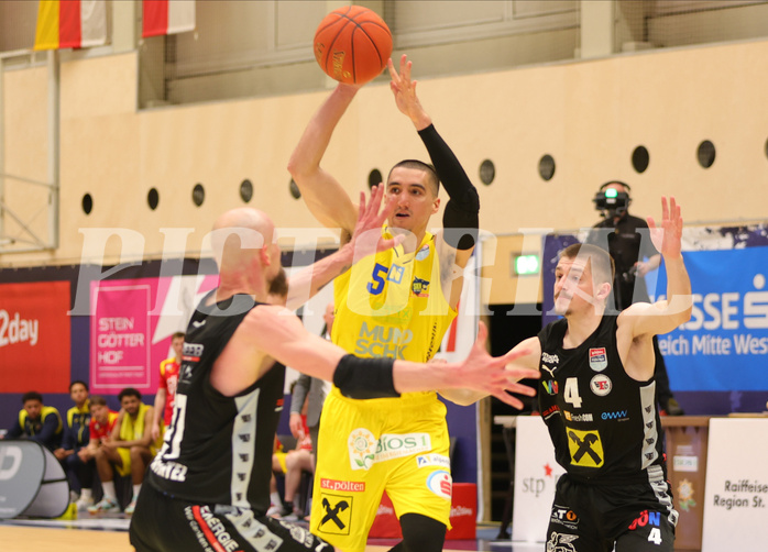 Basketball Superliga 2022/23, Playoff, Viertelfinale Spiel 2 SKN St.Pölten vs. Flyers Wels