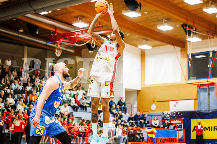 Basketball, Basketball Austria Cup 2023/24, Viertelfinale, Traiskirchen Lions, SKN St. Pölten, Demarcus Demonia (4)