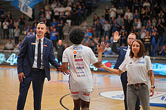 Basketball Superliga 2024/25, Playoffs, Viertelfinale Spiel 1 Oberwart Gunners vs. Kapfenberg Bulls


