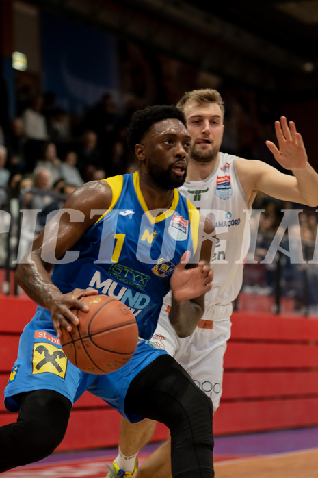 Basketball, Basketball Superliga 2022/23, Grunddurchgang Runde 18, Kapfenberg Bulls, SKN St. P
