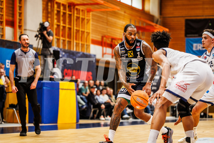 Basketball, win2day Basketball Superliga 2024/25, Playoffs Halbfinale 4. Spiel
, BBC Nord Dragonz, Gmunden Swans, Devon Cooper (1)