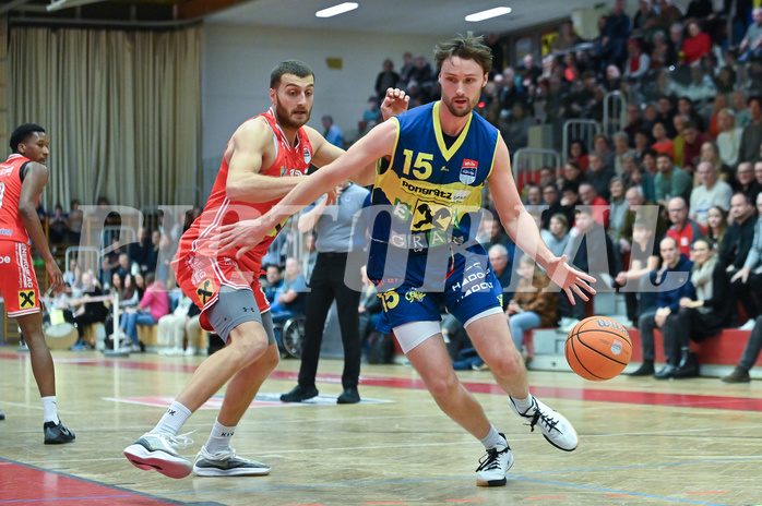 Basketball, Superliga 2024/25, Grunddurchgang 14.Runde, Flyers Wels vs. UBSC Graz,
