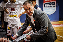 Basketball, win2day Basketball Superliga 2022/23, Grunddurchgang 21.Runde, Traiskirchen Lions, Flyers Wels, Radomir Mijanovic (Head Coach)