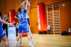 Basketball, Win2Day Basketball Damen Superliga 2024/25, Supercup 5. Runde, Vienna Timberwolves, DBB Wels, Valerie Voithofer (31), Lea Feitl (33)