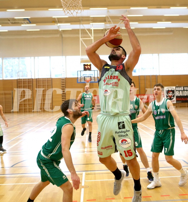 Basketball 2.Bundesliga 2017/18, Grunddurchgang 21.Runde Villach Raiders vs. KOS Celovec


