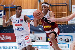 Basketball, Basketball Superliga 2022/23, Grunddurchgang Runde 20 , Oberwart Gunners, Flyers Wels, Shaquille Walters (13), Evan Taylor (10)