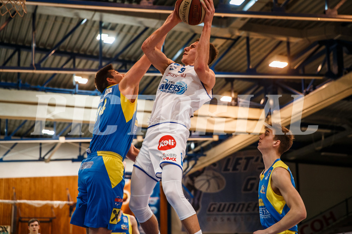 Basketball, bet-at-home Basketball Superliga 2020/21, Platzierungsrunde, 8. Runde, Oberwart Gunners, SKN St. Pölten, Edi Patekar (9)