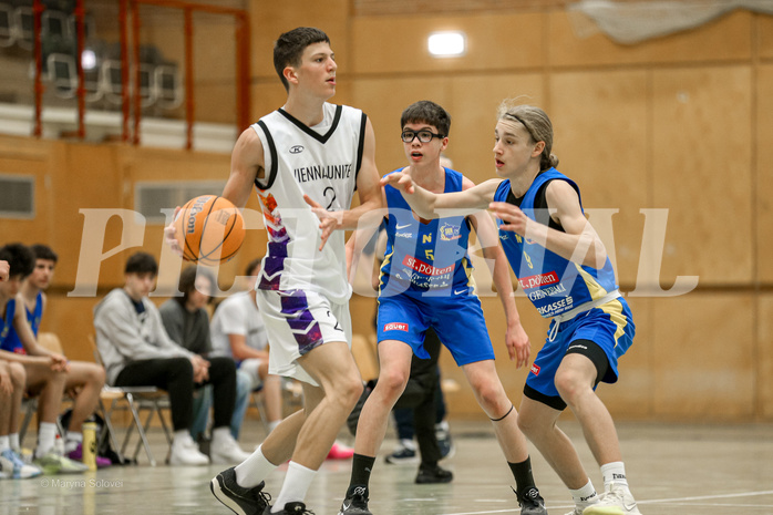 27.04.2025 Österreichischer Basketballverband 2024/25, SLMU16, VF Vienna United vs. SKN St. Pölten