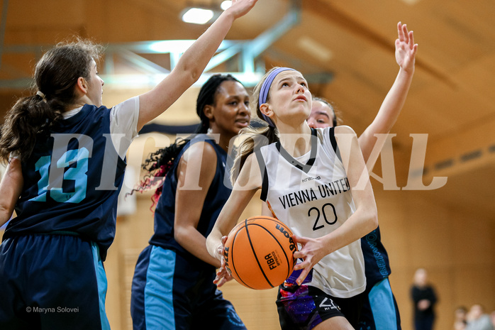 23.02.2025 Österreichischer Basketballverband 2024/25, SLWU14 Vienna United vs. Vienna Timberwolves
