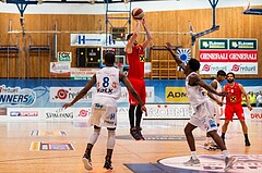 Basketball, ABL 2016/17, Playoff HF Spiel 1, Oberwart Gunners, WBC Wels, Davor Lamesic (7)