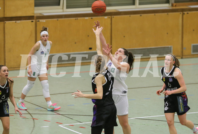 Basketball Damen Superliga 2021/22, Grundducrhgang 14.Runde Vienna United vs. KOS Celovec


