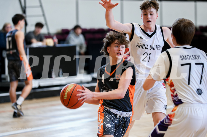 23.03.2025 Österreichischer Basketballverband 2024/25, SLMU16, Post SV Wien vs. Basket Dukes