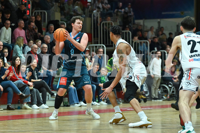 Basketball, Superliga 2023/24, Grunddurchgang 22. Runde, Flyers Wels vs. Vienna Timberwolves,
