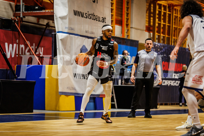 Basketball, win2day Basketball Superliga 2024/25, Grunddurchgang Runde 15, BBC Nord Dragonz, Kapfenberg Bulls, Armani Chaney (1)