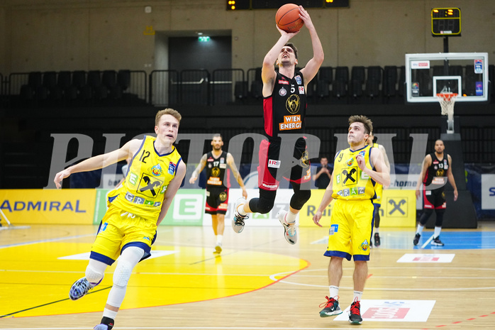 Basketball Superliga 2021/22, 4. Platzierungsrunde,UBSC Graz vs. BC Vienna


