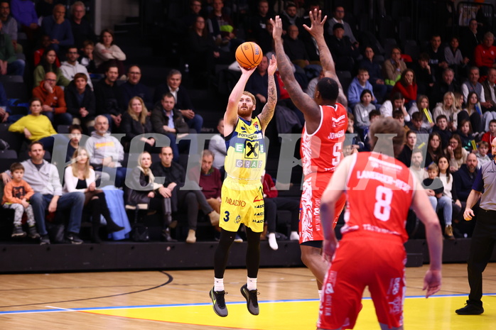 08.12.2024, Graz, Raiffeisen Sportpark Graz, Basketball Superliga 2024/25, Grunddurchgang, Runde 11, UBSC Raiffeisen Graz - Arkadia Traiskirchen Lions
