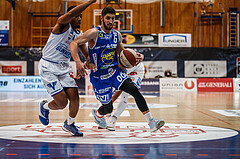 Basketball, bet-at-home Basketball Superliga 2020/21, Grunddurchgang 14. Runde, Oberwart Gunners, Gmunden Swans, Daniel Friedrich (6)