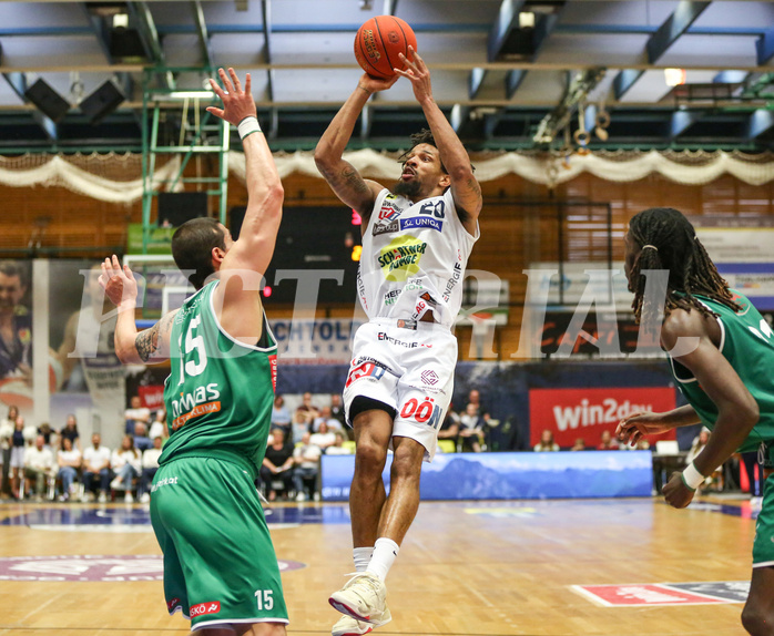 Basketball Superliga 2022/23, Playoff,  Viertelfinale Spiel 1 Gmunden Swans vs. Kapfenberg Bulls