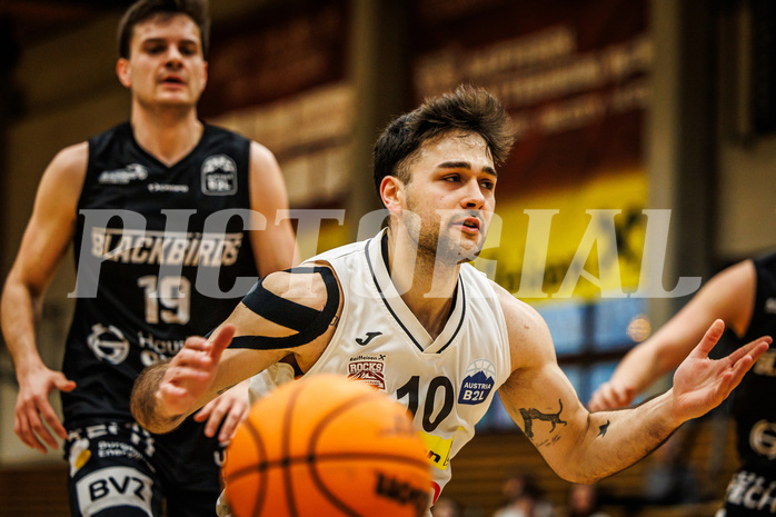 Basketball, Basketball Zweite Liga 2023/24, Grunddurchgang 18.Runde, Mattersburg Rocks, Güssing Blackbirds, Julian Alper (10)