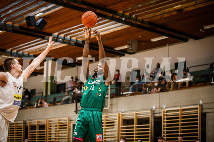 Basketball, Basketball Zweite Liga, Grunddurchgang 15.Runde, Mattersburg Rocks, Dornbirn Lions, Thimothée Troussel (11)