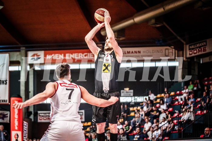 Basketball, ABL 2017/18, Playoff VF Spiel 2, BC Vienna, WBC Wels, Davor Lamesic (7)
