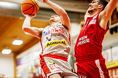 Basketball, win2day Basketball Superliga 2023/24, Grunddurchgang 14.Runde, Traiskirchen Lions, BC Vienna, Edgars Lasenbergs (25)