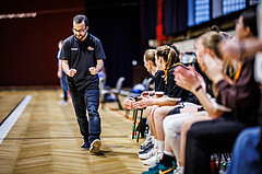 Basketball, Win2Day Basketball Damen Superliga 2023/24, Grunddurchgang 12.Runde, Basket Flames, DBB LZ OÖ, Hirbod Mahdavi (Head Coach)