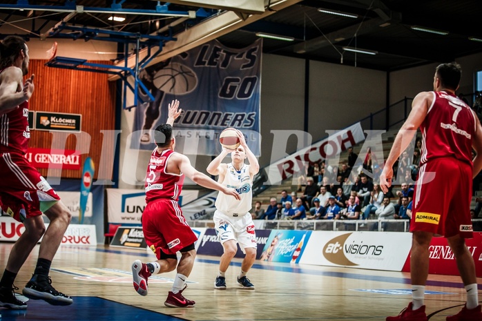 Basketball, ABL 2017/18, Grunddurchgang 27.Runde, Oberwart Gunners, BC Vienna, Sebastian Käferle (7)