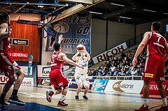 Basketball, ABL 2017/18, Grunddurchgang 27.Runde, Oberwart Gunners, BC Vienna, Sebastian Käferle (7)