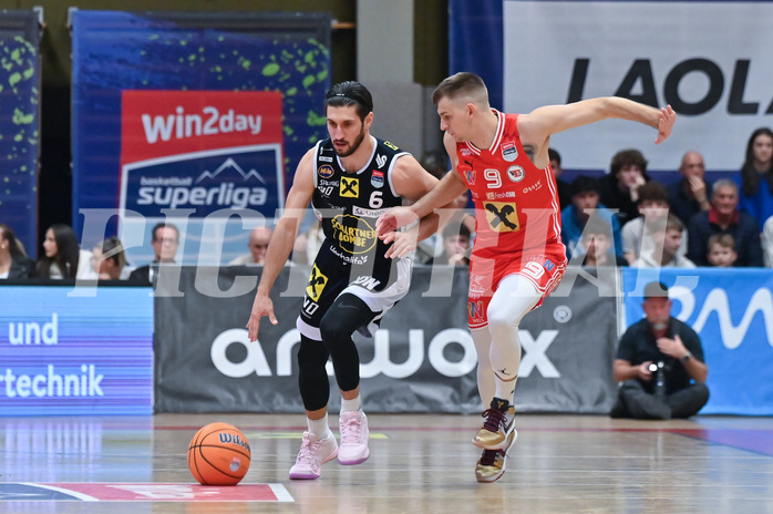 Basketball, Superliga 2024/25, Grunddurchgang 7.Runde, Flyers Wels vs. Gmunden,