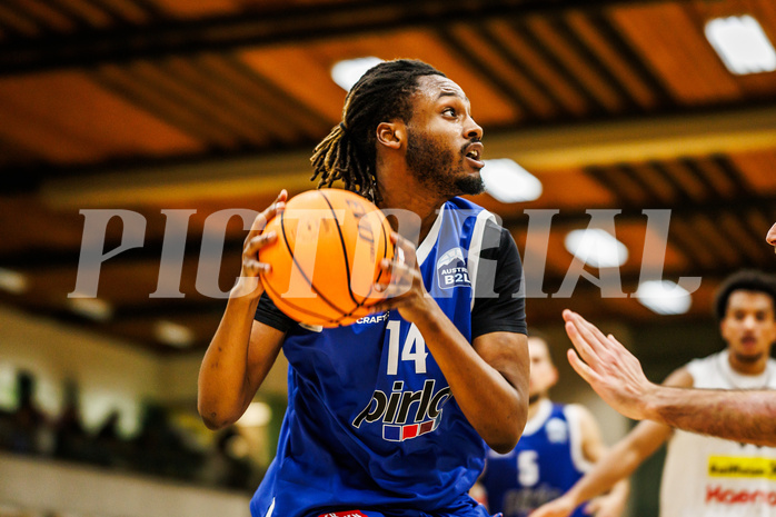 Basketball, Basketball Zweite Liga 2024/25, Grunddurchgang 2.Runde, Mattersburg Rocks, Kufstein Towers, Arthur Noba (14)