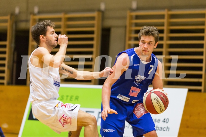 Basketball, 2.Bundesliga, Grunddurchgang 4.Runde, Mattersburg Rocks, Vienna D.C. Timberwolves, Peter Hofbauer (7), Jan NICOLI (10)