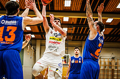 Basketball, Basketball Zweite Liga 2023/24, Grunddurchgang 10.Runde, Mattersburg Rocks, BBU Salzburg, Rene Buchmayer (19)