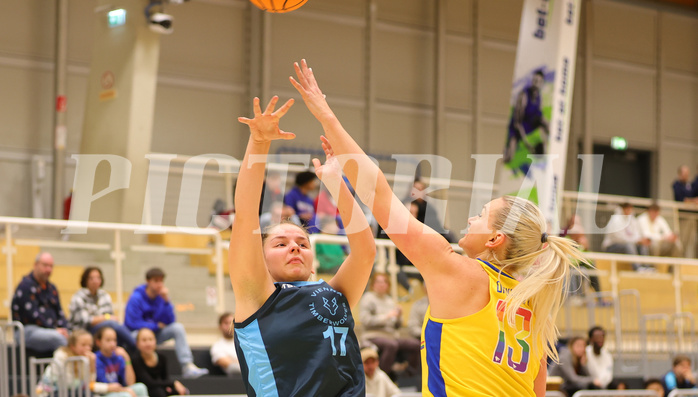 Basketball Damen Superliga 2023/24, Grunddurchgang 7.Runde SKN St. Pölten vs. Vienna Timberwolves


