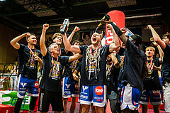 Basketball, win2day Basketball Superliga 2023/24, Finale Spiel 3, UBSC Graz, Oberwart Gunners, Finals MVP Sebastian Käferle