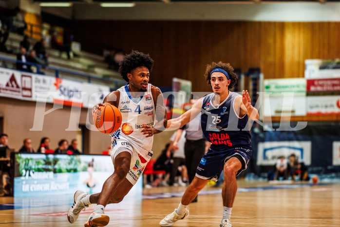 Basketball, win2day Basketball Superliga 2024/25, Grunddurchgang Runde 19, Oberwart Gunners, BBC Nord Dragonz, Caleb Fields (4)