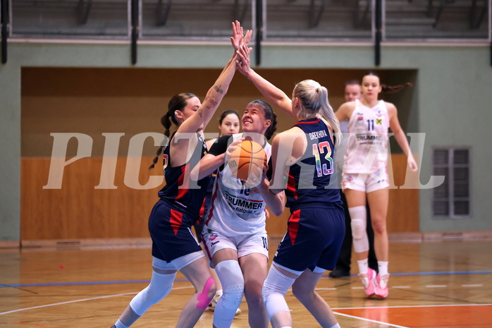 20.03.2024, Graz, Unionhalle A, Basketball Damen Superliga 2023/24, Semifinale, UBSC-DBBC Graz - SKN St. Pölten Frauen,  
