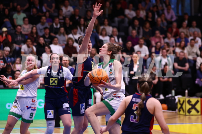 01.04.2024, Graz, Raiffeisen Sportpark, Basketball Damen Superliga 2023/24, Finale, Spiel 2, UBI Holding Graz - SKN St. Pölten Frauen ,  